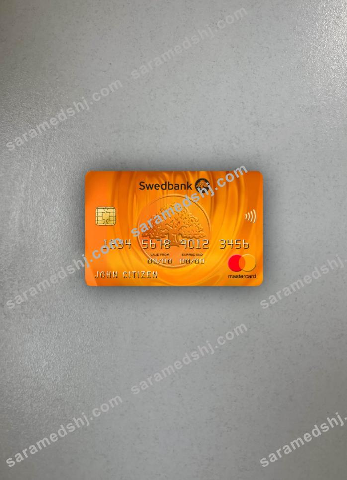 Latvia Swedbank mastercard photolook front
